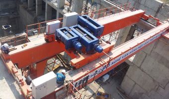Podem 85 ton twin hoists solution for hydropower plant